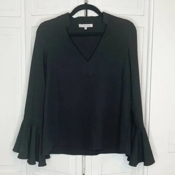 Alexis Danko Ruffle Sleeve Blouse in Black XS - Picture 1 of 3
